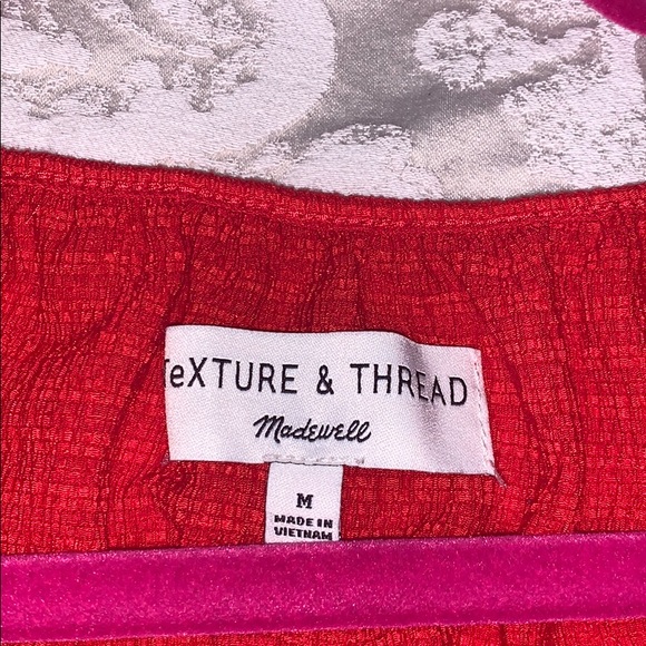 Madewell red blouse - Picture 3 of 5